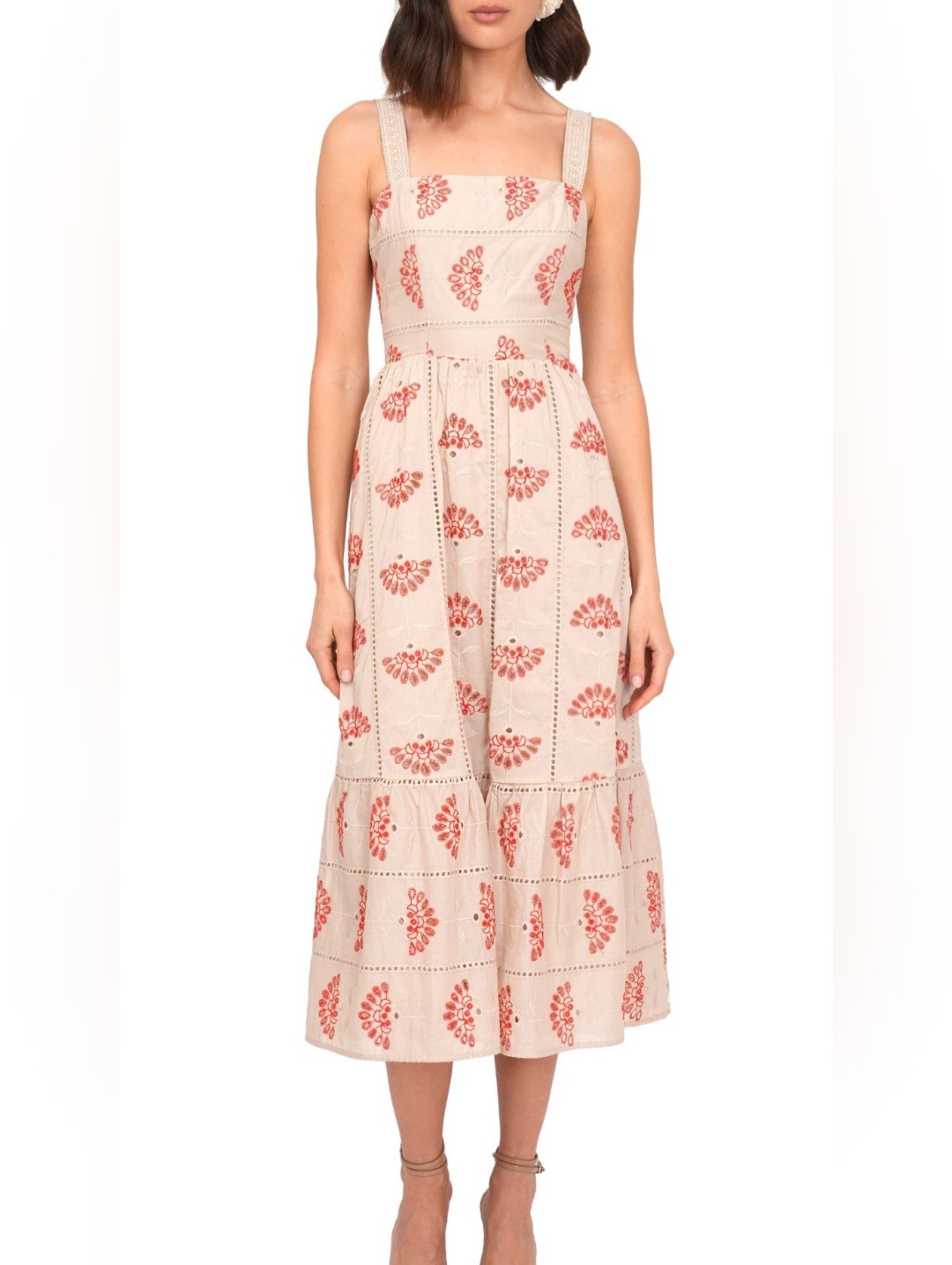 Adelyn Rae Merinda Eyelet Embroidered Dress